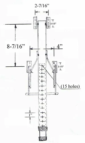 Vista 4 de Altura ajustable sola pata de mesa plegable (FS29ADJ)