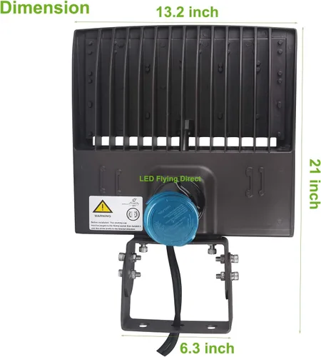 Vista 5 de Luces LED de poste de estacionamiento de 100 W, sensor de fotocélula del atardecer al amanecer, protección contra sobretensiones integrada, 1-10 V