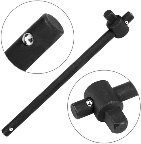 Vista 3 de Fafeicy Barra deslizante de acero resistente con mango en T para aplicaciones automotrices e industriales (1 pulgada)