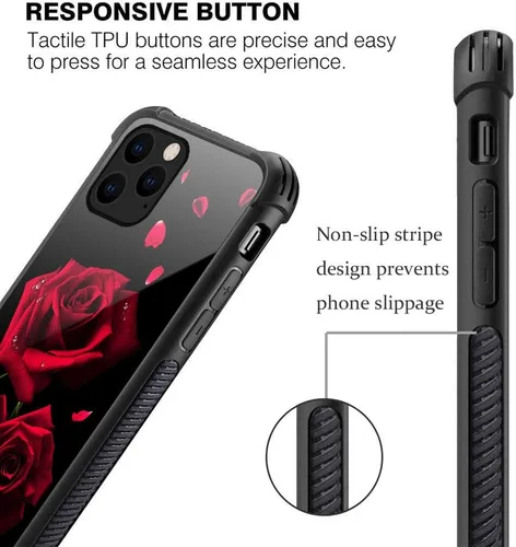 Vista 3 de Funda compatible con iPhone 12 Mini, diseño de mariposa en el espacio, compatible con funda para iPhone 12 Mini, para niñas y mujeres, a prueba