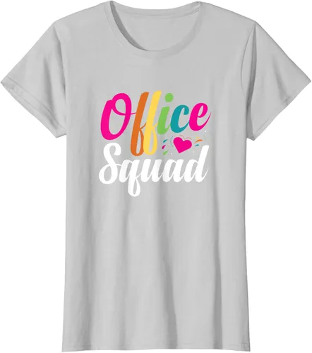 Vista 13 de Oficina escuadra administrativa asistente escuela secretario regalo camiseta Negro