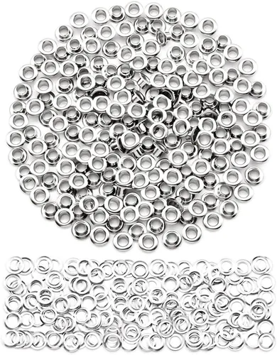 Vista 10 de SEMINI 800 Sets 4 Colors 6mm Grommet Eyelet Kit with Install Tool Kit