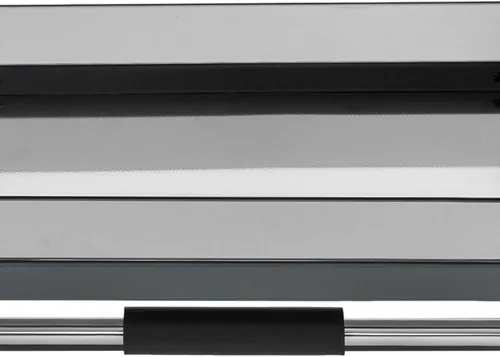 Vista 7 de Estante desplegable para gabinete, organizador superior de almacenamiento de armario de pared de cocina con 2 niveles, organizador de estante