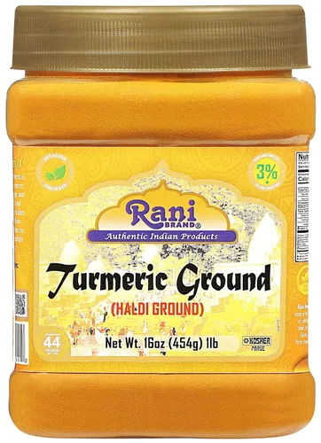 Vista 14 de Rani Polvo de Especias de Raíz de Cúrcuma Orgánica (Haldi), (Alto Contenido de Curcumina) 16oz (1lb) 454g Frasco PET ~ Todo Natural Vegano Apto