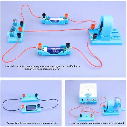 Vista 6 de Physics Labs Circuito de Descubrimiento de Electricidad Básica y Kit de Experimentos de Magnetismo para Estudiantes de Secundaria, Kits STEM