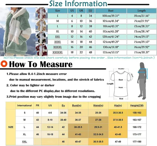 Vista 4 de FQZWONG Abrigos de invierno para mujer, talla grande, forro polar, sherpa, manga larga, chaquetas con capucha, chaquetas casuales cálidas