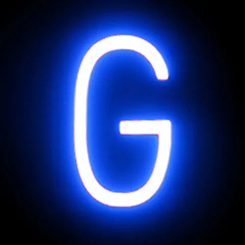 Vista 108 de SpellBrite Letra LED S Construye letreros de bricolaje que puedes cambiar con letras LED azules Componentes adicionales necesarios para iluminar