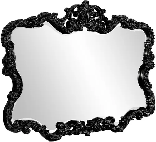 Vista 3 de Howard Elliott Espejo Ornamentado Talida Rojo Envejecido para Pared, Gran Punto Focal Rectangular para Dormitorio, Sala de Estar y Tocador, Espejo