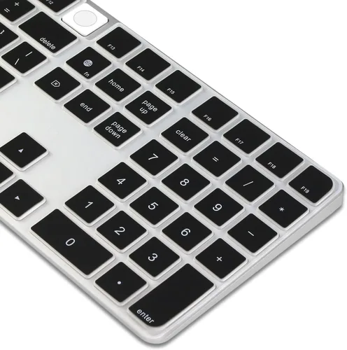Vista 8 de ProElife Funda de teclado de silicona ultra fina para teclado mágico 2023 Negro, diseño sin interferencias para llave de identificación, a prueba
