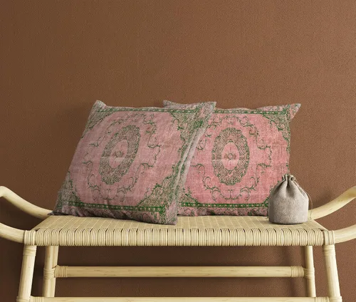 Vista 5 de TurkishRug - Kingdom Pattern Handmade Kilim Cushion Cover Ethnic Pattern Farmhouse Soft Pillow Cover Washable Printed Home Dekor Decorations Bedroom