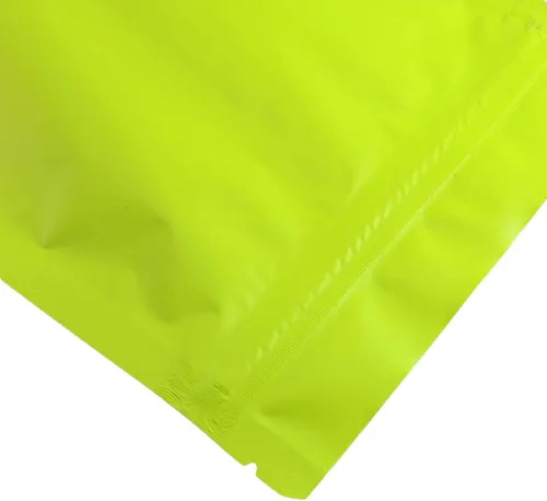 Vista 3 de QQ Studio Bolsas de pie de aluminio Mylar mate sellables de doble cara (100 bolsas) (5.1 x 7.1 pulgadas, verde mate)