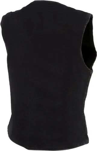 Vista 6 de Milwaukee Chaleco vaquero azul de cuero para mujer Mdl4000