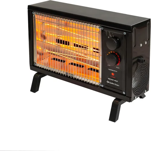 Vista 10 de Comfort Zone Calentador Radiante Eléctrico 1500/W Negro