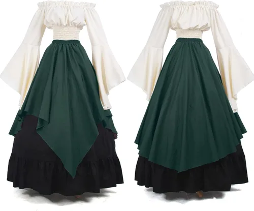 Vista 4 de NSPSTT - Vestido de estilo victoriano para mujer