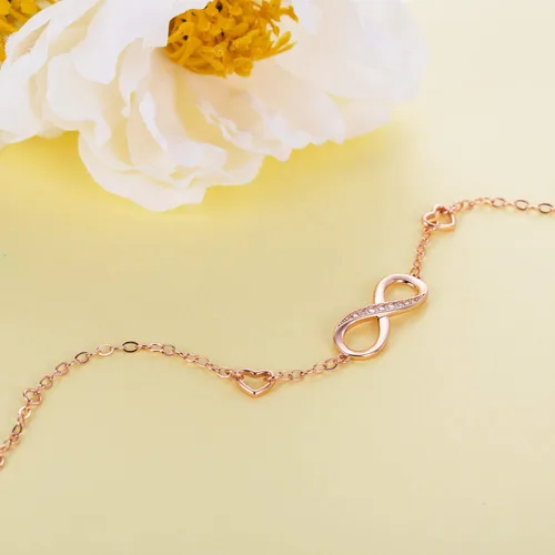 Vista 17 de Billie Bijoux Pulsera ajustable de plata de ley 925 con símbolo de amor infinito infinito para mujer