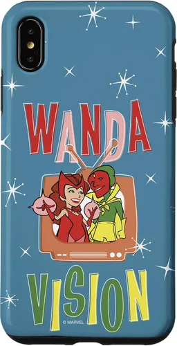Vista 11 de Marvel WandaVision Wanda & Vision Retro TV Artwork - Carcasa para iPhone 17