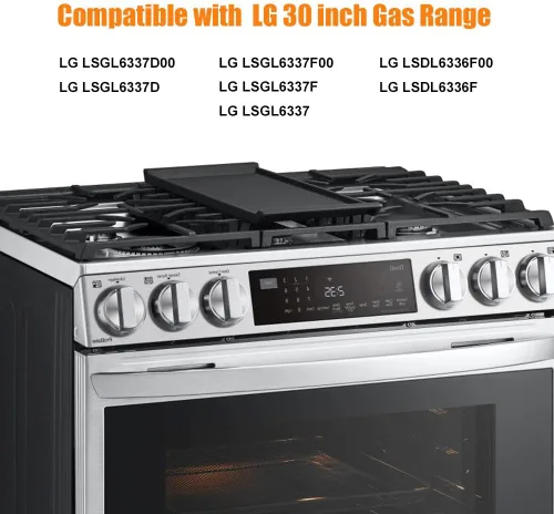 Vista 3 de LG - Protectores de estufa de 30 pulgadas, protectores de estufa de gas, diseño de pieza completa, lavable, LSGL6337, LSDL6336F