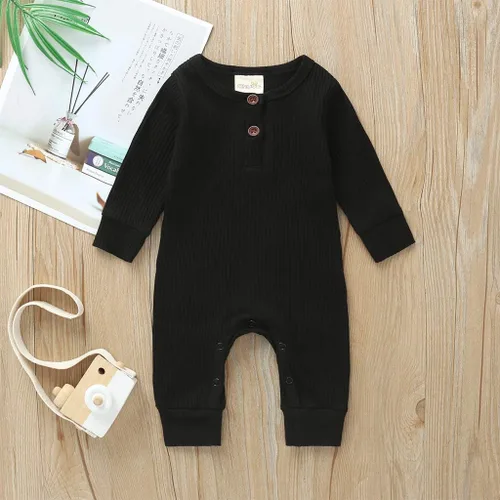 Vista 3 de Kuriozud Mameluco de una pieza para recién nacido, unisex, con botones, para bebé y niña