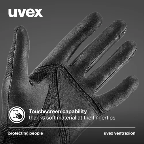 Vista 3 de Uvex Guantes de equitación elásticos y transpirables (occidental/inglés) para mujeres y hombres, ventraxion