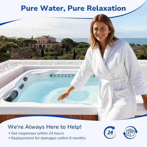 Vista 6 de Fil-fresh Filtro de bañera de hidromasaje 6000-383A, compatible con Jacuzzi J-300, J-400, filtro de spa que reemplaza a Unicel 6CH-960, 6541-383