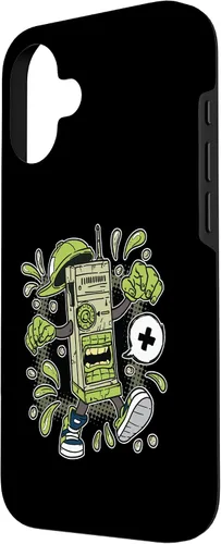 Vista 2 de Diseño de WalkieTalkie de dibujos animados para iPhone 16 para niños en estuche de estilo cómico