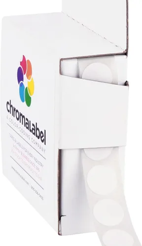 Vista 33 de ChromaLabel Kit de puntos verdes y rojos con código de color permanente de 1/2 pulgada, 2 cajas, 1000/caja