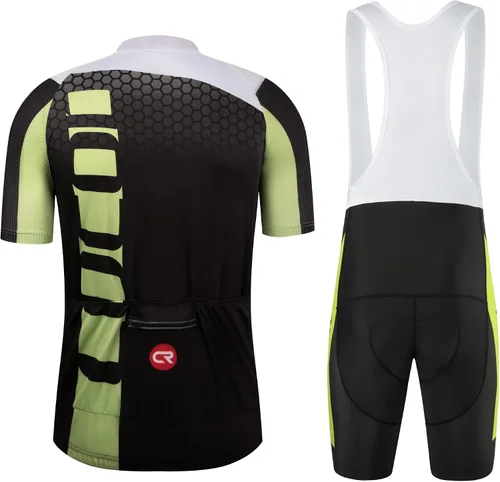Vista 43 de Coconut Ropamo CR - Conjunto de camiseta de ciclismo para hombre, con cremallera y bolsillo con pantalones cortos con acolchado 4D