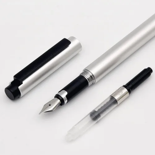 Vista 4 de LIOONS Pluma estilográfica para escritura de 0.020 in, punta extrafina, bolígrafo de tinta de metal, bolígrafo de caligrafía, bolígrafo de escritura
