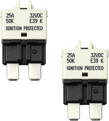 Vista 11 de Paquete de 2 fusibles de disyuntor E39 de perfil bajo 30 A, 32 V CC