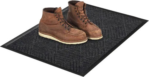 Vista 11 de WaterHog Max Diamond - Tapete de entrada de grado comercial con patrón de diamante y borde de goma, interior/exterior, de secado rápido, resistente
