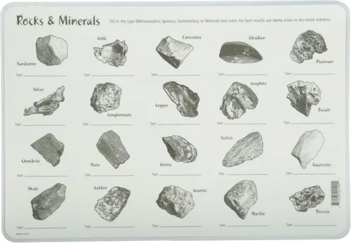 Vista 2 de Mantel individual de rocas y minerales