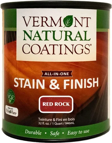 Vista 9 de Vermont Natural Coatings PolyWhey Stain & Finish - Champlain Blue - Cuarto de galón