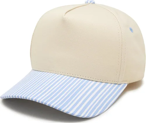 Vista 38 de Funky Junque - Sombreros Snapback de Lona Vintage de Dos Tonos Rayas a rayas - Rojo/Beige