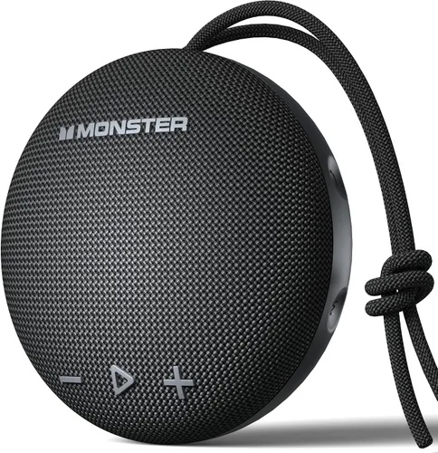 Vista 9 de Altavoz Bluetooth Monster de 35 W (pico), altavoz de ducha IPX8 impermeable, Bluetooth 5.4 con sonido HD fuerte y graves robustos, tiempo