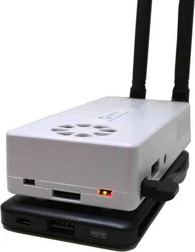 Vista 9 de Receptor Stratux ADS-B de doble banda para la aviación: Meteorología y Tráfico - GPS WAAS externo, AHRS, paquete de batería, montaje de succión