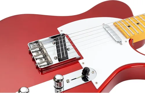 Vista 7 de Vola Guitarra eléctrica Vasti MC Candy Apple Red Gloss Hecho a mano en Japón MIJ Gotoh Bridge Gotoh Bloqueo Tuner 6 Cuerdas Moderno C Cuello Para