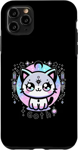 Vista 11 de iPhone 15 Kawaii Pastel Cat Ouija Creepy Occult Aesthetic Case