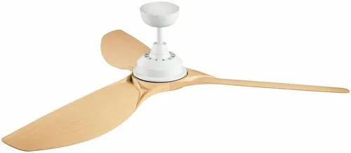 Vista 2 de Kichler Imari 300365SBK - Ventilador de techo de 65 pulgadas en satén negro, moderno ventilador LED de 3 aspas para interiores y exteriores