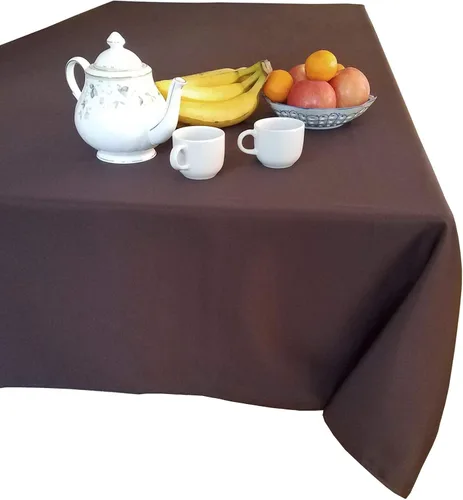 Vista 5 de Tektrum mantel rectangular de poliéster, de 60 נ102 pulgadas; tela gruesa, resistente y duradera