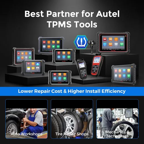Vista 5 de Autel TPMS - Sensores MX, sensor TPMS de 315MHz y 433MHz 2 en 1, sensor de presión de neumáticos insertable, sistema de monitoreo de presión