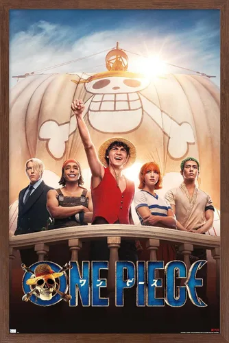 Vista 17 de Trends International Netflix One Piece - Póster de pared de una hoja, 14.72 x 22.37 pulgadas, versión enmarcada dorada Versión con marco dorado