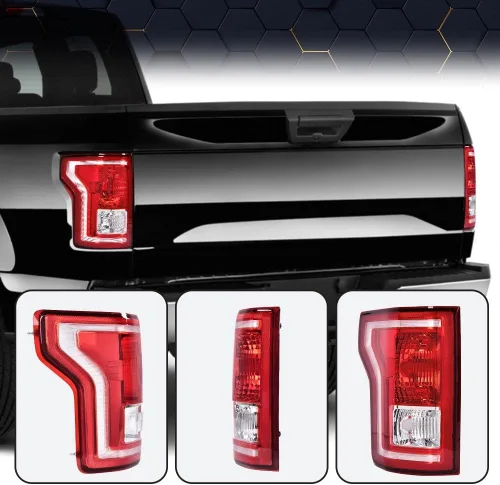 Vista 8 de PIT66 Conjunto de halógeno de luz trasera compatible con Ford F150 SSV 2016-2017/compatible con F150 2015-2017 (submodelo: Lariat, XL, XLT)