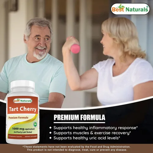 Vista 5 de Best Naturals Extracto de arándano 1000 mg y extracto de cereza agria 1000 mg