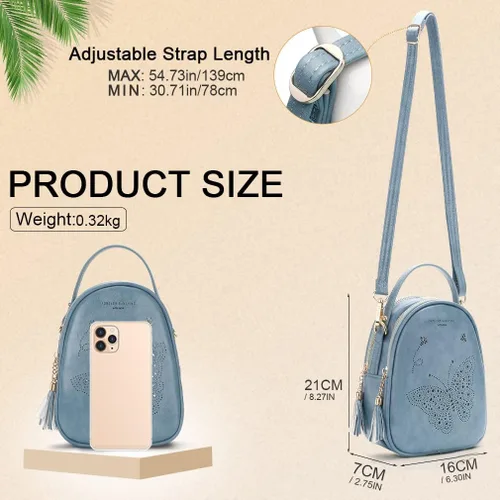 Vista 3 de APHISON Bolsos pequeños de moda, bolso de hombro, bolso cruzado para mujer