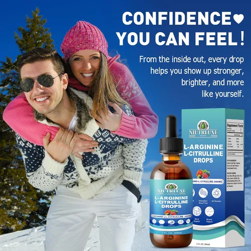 Vista 8 de L-citrulina L-arginina gotas líquido para hombres con boro y zinc, suplemento sublingual L citrulina L arginina, vegano, sin OMG, 2.0 fl oz