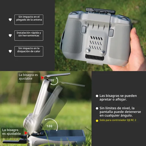 Vista 5 de Arzroic RC 2 - Kit de capucha protectora con cordón para el cuello para DJI Mini 5 Pro/Avata 360/Mini 4 Pro/Mavic 4 Pro/Flip/Air 3S/Air 3 Accesorios