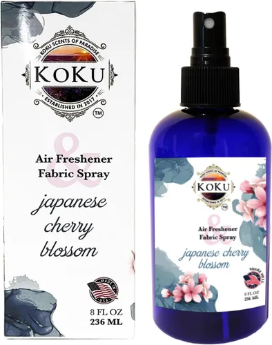 Vista 3 de Spray japonés de flor de cerezo para habitación, espray de lino, ambientador de automóvil, no tóxico, sin alcohol, fabricado en Estados Unidos, 4