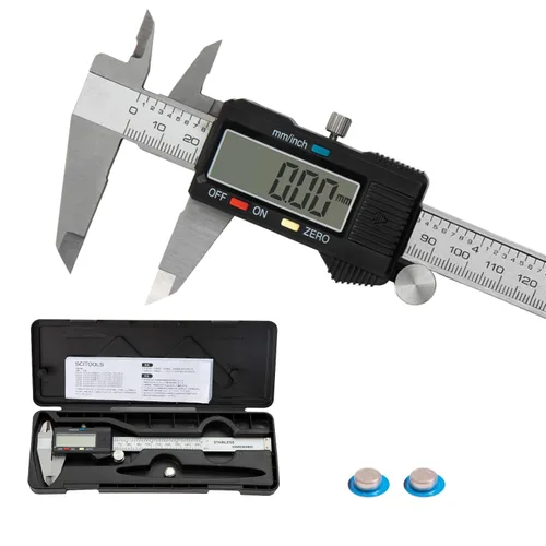 Vista 8 de Calibrador Digital Pequeño de 0 a 4 pulgadas, Mini Herramienta de Medición, Calibrador Micrómetro con Función de Apagado Automático, Intercambiable