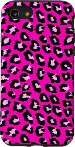 Vista 18 de McBling - Carcasa para iPhone 17, diseño de leopardo y guepardo rosa intenso
