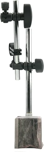 Vista 4 de Base magnética, soporte de calibre de dial, base magnética para indicadores de dial con ajuste fino, soporte de herramienta de brazo largo